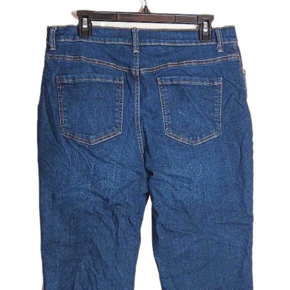 Gloria Vanderbilt Amanda Bootcut Jeans Womens 14 Short Dark Wash High Rise Denim - Picture 4 of 4